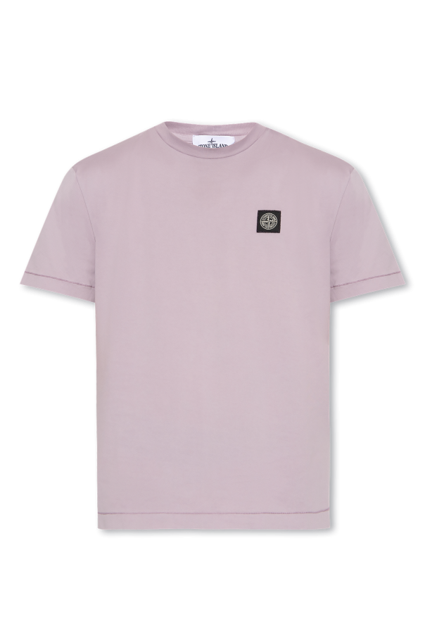 Lilac stone island deals t shirt